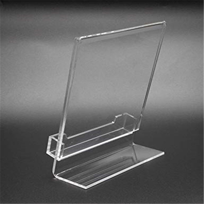 5 &quot;X 7&quot; اکریلیک Lucite Plexiglass شیب درج نگهدارنده علامت را با جیب کارت ویزیت قرار دهید