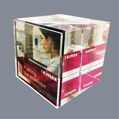 قاب عکس های پلاستیکی اکریلیک ، مکعب های عکس اکریلیک رومیزی 6 طرفه
