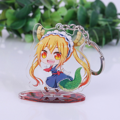 سفارشی اکریلیک صفحه نمایش صفحه نمایش ایستاده انیمیشن شکل چاپ Keychain اکریلیک Keychain