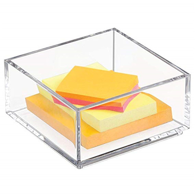 بروشور آکریلیک سفارشی Clear Lucite 4x6 Holders / Paper Sticky Note Pad Holder