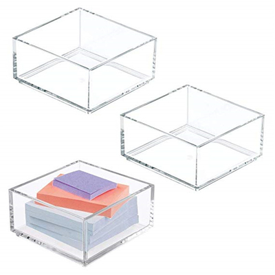 بروشور آکریلیک سفارشی Clear Lucite 4x6 Holders / Paper Sticky Note Pad Holder