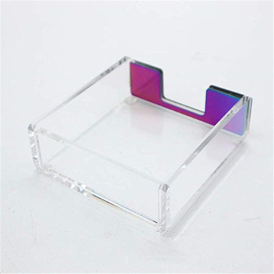 بروشور آکریلیک سفارشی Clear Lucite 4x6 Holders / Paper Sticky Note Pad Holder