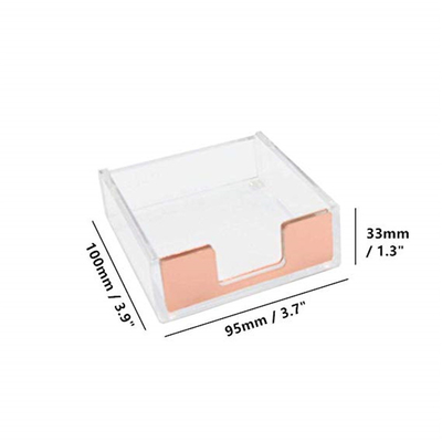 بروشور آکریلیک سفارشی Clear Lucite 4x6 Holders / Paper Sticky Note Pad Holder