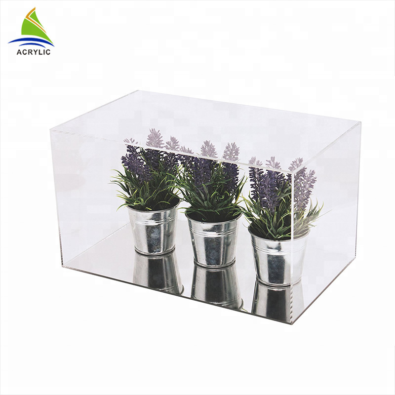 پاک کن اکریلیک نمایش موارد مورد ساده سبک سیاه بالا و پایین پاک جعبه اکریلیک سفارشی